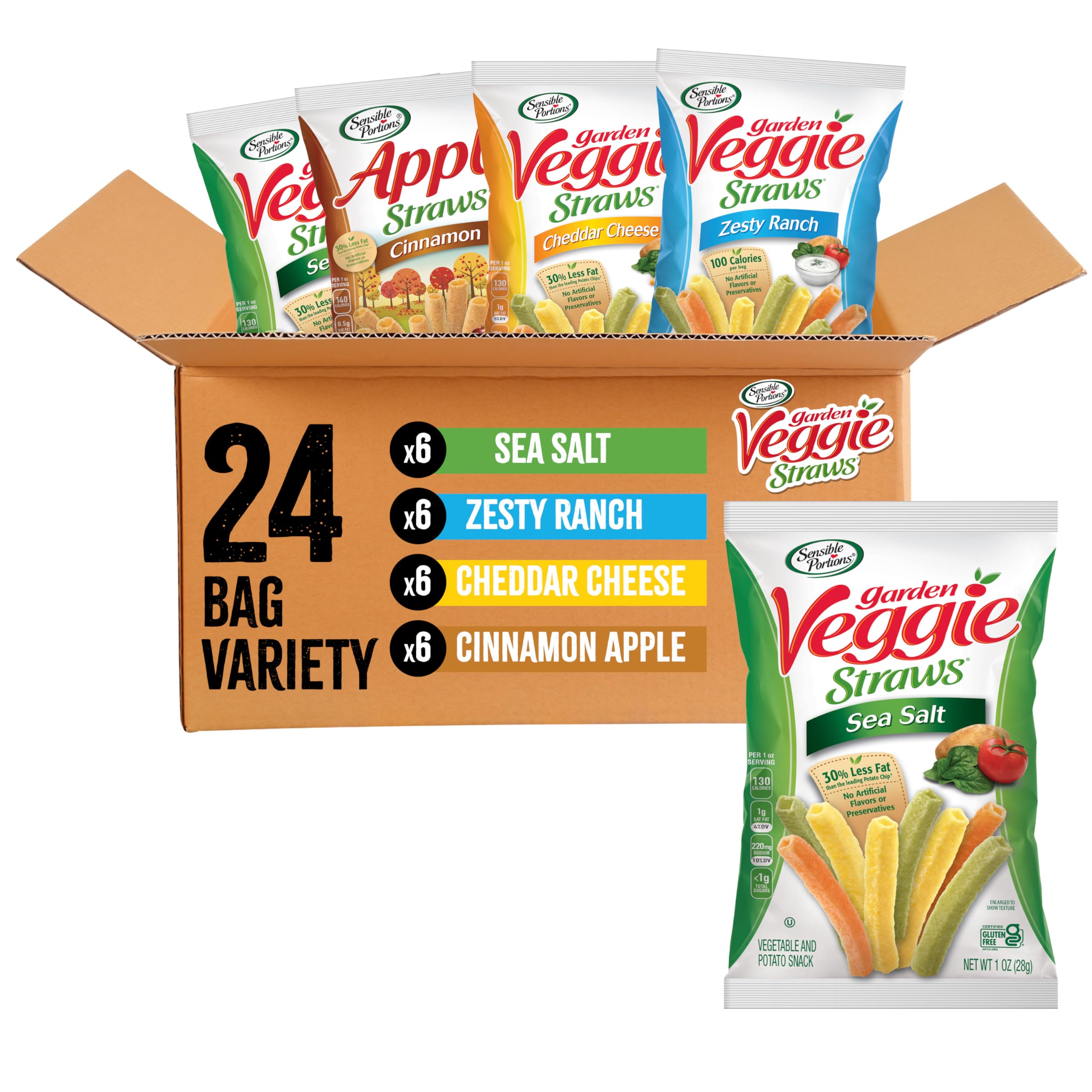 Amazon.com: Sensible Portions Veggie Straws - Garden Snacks